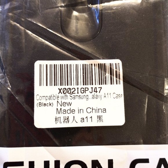 Fashion Case Black Cell Phone Case with Clip Holder Fit Samsung Galaxy A11 - Picture 6 of 6